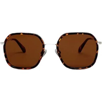Sonnenbrille mit Metallrahmen für Damen Superdry Marron TU female Sonnenbrille mit Metallrahmen für Damen Superdry Marron TU female