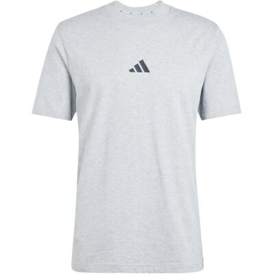 Adidas Basic Grau & Schwarz Rundhals-T-Shirt - Sportswear Adidas Basic Grau & Schwarz Rundhals-T-Shirt - Sportswear