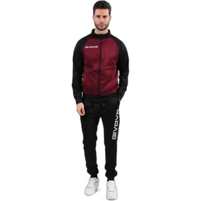 Fleece-Trainingsanzug Givova Cuba Rouge S unisex Fleece-Trainingsanzug Givova Cuba Rouge S unisex