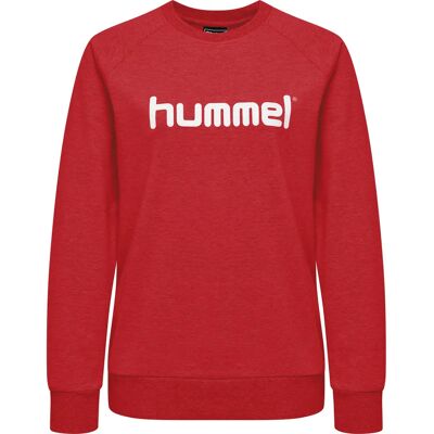 Sweatshirt Damen Hummel Cotton Logo Rouge XS female Sweatshirt Damen Hummel Cotton Logo Rouge XS female