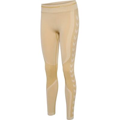 Hummel Lulu Scrunch Beige L Nahtlose Leggings - Leggings Hummel Lulu Scrunch Beige L Nahtlose Leggings - Leggings