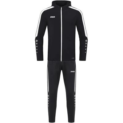 JAKO Power Kinder-Trainingsanzug - Polyester, Kapuze, Schwarz JAKO Power Kinder-Trainingsanzug - Polyester, Kapuze, Schwarz