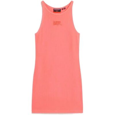 Rippkleid mit Racerback und besticktem Design für Frauen Superdry Rose L female Rippkleid mit Racerback und besticktem Design für Frauen Superdry Rose L female