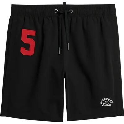Polo-Badehose Superdry Noir S male Polo-Badehose Superdry Noir S male