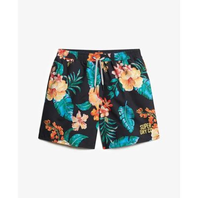 Badehose Superdry Hawaïen Noir S male Badehose Superdry Hawaïen Noir S male