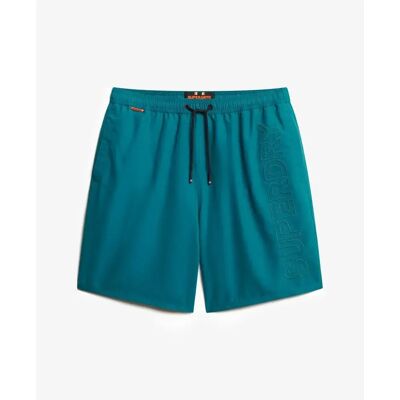 Hochwertige bestickte Badeshorts Superdry Vert S male Hochwertige bestickte Badeshorts Superdry Vert S male