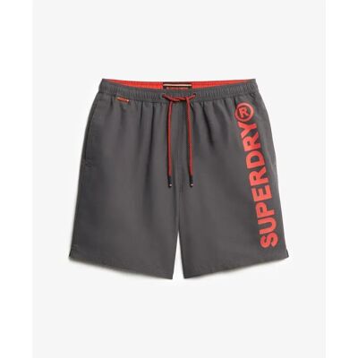 Sportliche Badehose mit Muster Superdry Gris S male Sportliche Badehose mit Muster Superdry Gris S male
