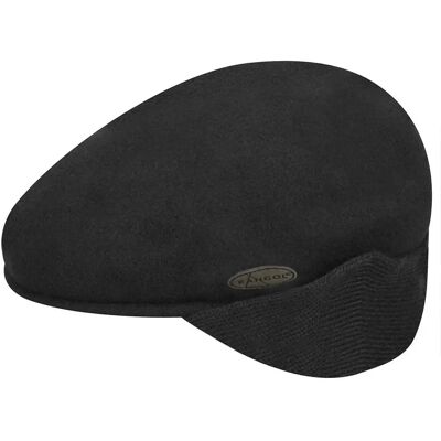 Baskenmütze Kangol Wool 504 Earlap Noir 2XL unisex Baskenmütze Kangol Wool 504 Earlap Noir 2XL unisex