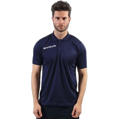 Polo mit Taschen aus Netzstoff Givova Bleu M unisex Polo mit Taschen aus Netzstoff Givova Bleu M unisex