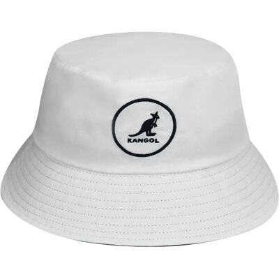 Bucket Hat Baumwolle Kangol Blanc L male Bucket Hat Baumwolle Kangol Blanc L male