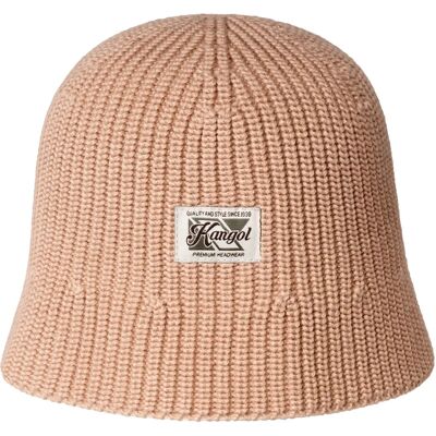 Bob aus gewaschenem Strick Kangol Beige TU male Bob aus gewaschenem Strick Kangol Beige TU male