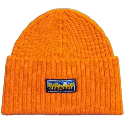 Mütze aus Wollgemisch für Damen Superdry Radar Orange TU female Mütze aus Wollgemisch für Damen Superdry Radar Orange TU female
