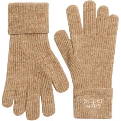 Gestrickte Handschuhe Kinder Superdry Soft Rib Marron TU unisex Gestrickte Handschuhe Kinder Superdry Soft Rib Marron TU unisex