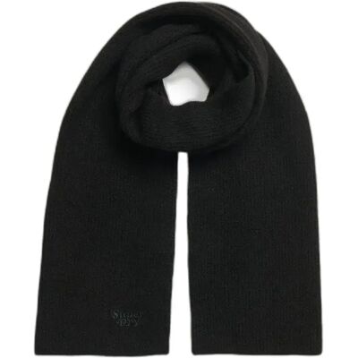 gestrickter Schal Kind Superdry Soft Rib Noir TU unisex gestrickter Schal Kind Superdry Soft Rib Noir TU unisex