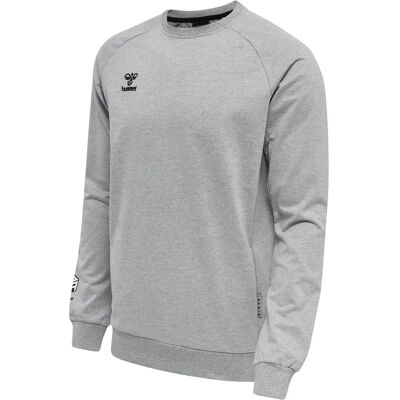 Sweatshirt aus Baumwolle Hummel Move Grid Gris 2XL male Sweatshirt aus Baumwolle Hummel Move Grid Gris 2XL male