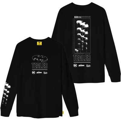 Tealer Batman Langarm-T-Shirt Noir XS male Tealer Batman Langarm-T-Shirt Noir XS male