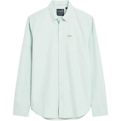 Langarmshirt aus Bio-Baumwolle Superdry Oxford Vert XL male Langarmshirt aus Bio-Baumwolle Superdry Oxford Vert XL male