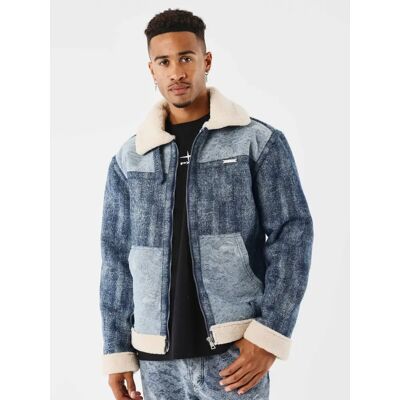 Jeansjacke Project X Paris Lace Bleu 2XL male Jeansjacke Project X Paris Lace Bleu 2XL male