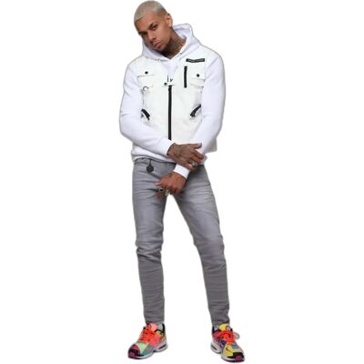 Ärmellose Weste Project X Paris Blanc XL male Ärmellose Weste Project X Paris Blanc XL male