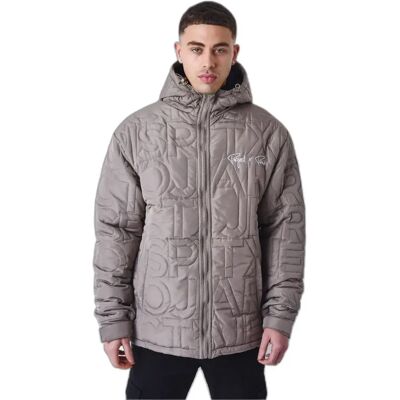 Daunenjacke mit Kapuze Project X Paris Gris M male Daunenjacke mit Kapuze Project X Paris Gris M male
