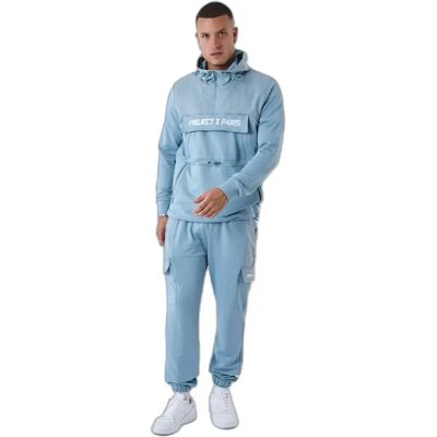 Einfarbige Cargo-Jogginghose Project X Paris Bleu XL male Einfarbige Cargo-Jogginghose Project X Paris Bleu XL male