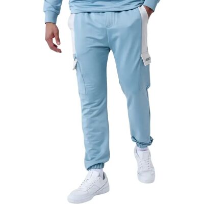 Bicolor Cargo-Style Jogginghose Project X Paris Bleu M male Bicolor Cargo-Style Jogginghose Project X Paris Bleu M male