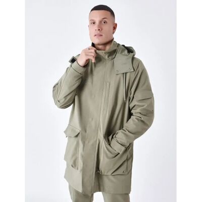 Lange Daunenjacke mit Taschen Project X Paris Vert M male Lange Daunenjacke mit Taschen Project X Paris Vert M male