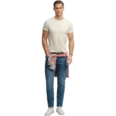 T-Shirt Superdry Essential Stacked Gris M male T-Shirt Superdry Essential Stacked Gris M male