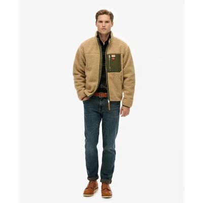 Fleece mit Reißverschluss Superdry Vintage Marron M male Fleece mit Reißverschluss Superdry Vintage Marron M male