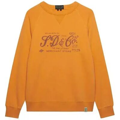 Pullover Superdry Merchant Vintage Print Orange M male Pullover Superdry Merchant Vintage Print Orange M male