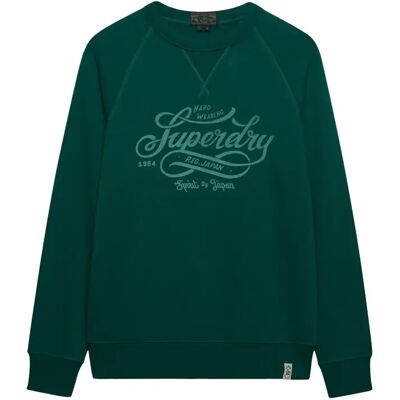 Bedrucktes Sweatshirt Superdry Merchant Vintage Vert 2XL male Bedrucktes Sweatshirt Superdry Merchant Vintage Vert 2XL male