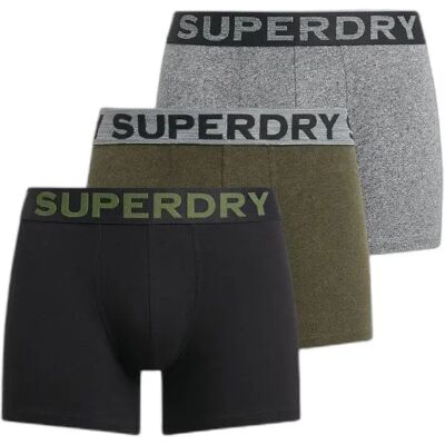 Unterhose Superdry (x3) Vert S male Unterhose Superdry (x3) Vert S male