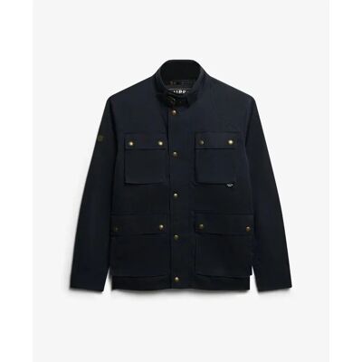 Jacke Superdry Racer Merchant Wax Bleu S male Jacke Superdry Racer Merchant Wax Bleu S male