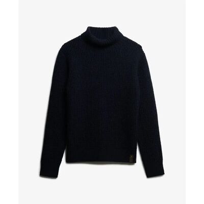 Strickpullover mit Rollkragen Superdry Merchant Store Bleu M male Strickpullover mit Rollkragen Superdry Merchant Store Bleu M male