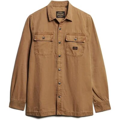 Überhemd aus Canvas Superdry Marron L male Überhemd aus Canvas Superdry Marron L male