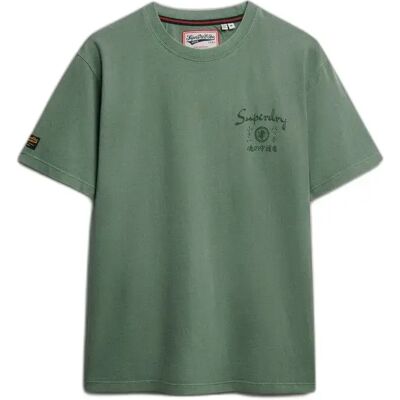 Loose T-Shirt Superdry Tokyo Narrative Vert L male Loose T-Shirt Superdry Tokyo Narrative Vert L male
