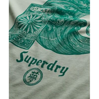 T-Shirt Superdry Tokyo Narrative Gris L male T-Shirt Superdry Tokyo Narrative Gris L male