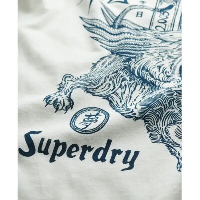 T-Shirt Superdry Tokyo Narrative Blanc 2XL male T-Shirt Superdry Tokyo Narrative Blanc 2XL male