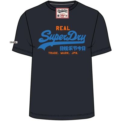 T-Shirt Superdry Vl Classic Bleu S male T-Shirt Superdry Vl Classic Bleu S male