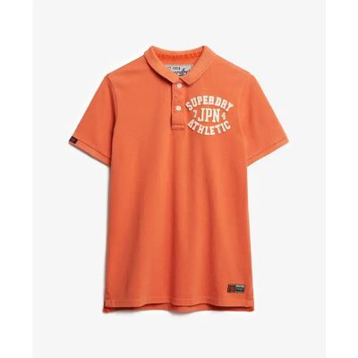 Polo-Shirt Superdry Vintage Athletic Orange M male Polo-Shirt Superdry Vintage Athletic Orange M male