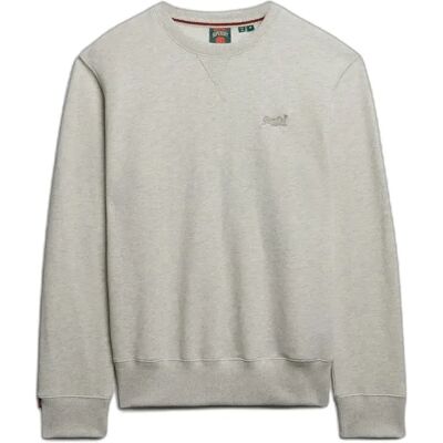 Sweatshirt mit Rundhalsausschnitt Superdry Essential Logo Crew Gris L male Sweatshirt mit Rundhalsausschnitt Superdry Essential Logo Crew Gris L male