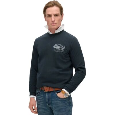 Klassisches Sweatshirt Superdry Vintage Logo Heritage Chest Bleu S male Klassisches Sweatshirt Superdry Vintage Logo Heritage Chest Bleu S male