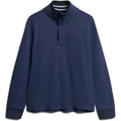 Langärmeliges Polo-Shirt Superdry Cotton Classics Jersey Henley Bleu 2XL male Langärmeliges Polo-Shirt Superdry Cotton Classics Jersey Henley Bleu 2XL male