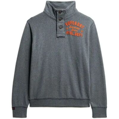Troyer-Sweatshirt Superdry Vintage Athletic Gris M male Troyer-Sweatshirt Superdry Vintage Athletic Gris M male