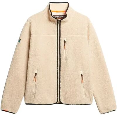 Fleecejacke mit vollem Reißverschluss Superdry Outdoor Beige 2XL male Fleecejacke mit vollem Reißverschluss Superdry Outdoor Beige 2XL male