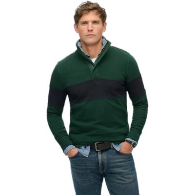 Klassischer Sweatshirt mit Tunika-Ausschnitt Superdry Vert M male Klassischer Sweatshirt mit Tunika-Ausschnitt Superdry Vert M male