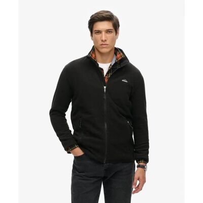 Fleece mit Reißverschluss Superdry Noir L male Fleece mit Reißverschluss Superdry Noir L male