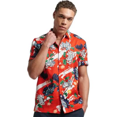 Hemd Superdry Hawaïenne Orange L male Hemd Superdry Hawaïenne Orange L male