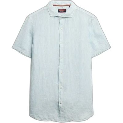 Hemd Superdry Vacation Linen Bleu L male Hemd Superdry Vacation Linen Bleu L male