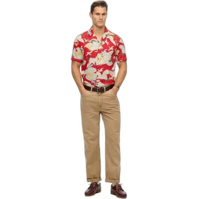 Hawaiihemd Superdry The Merchant Store Rouge 2XL male Hawaiihemd Superdry The Merchant Store Rouge 2XL male